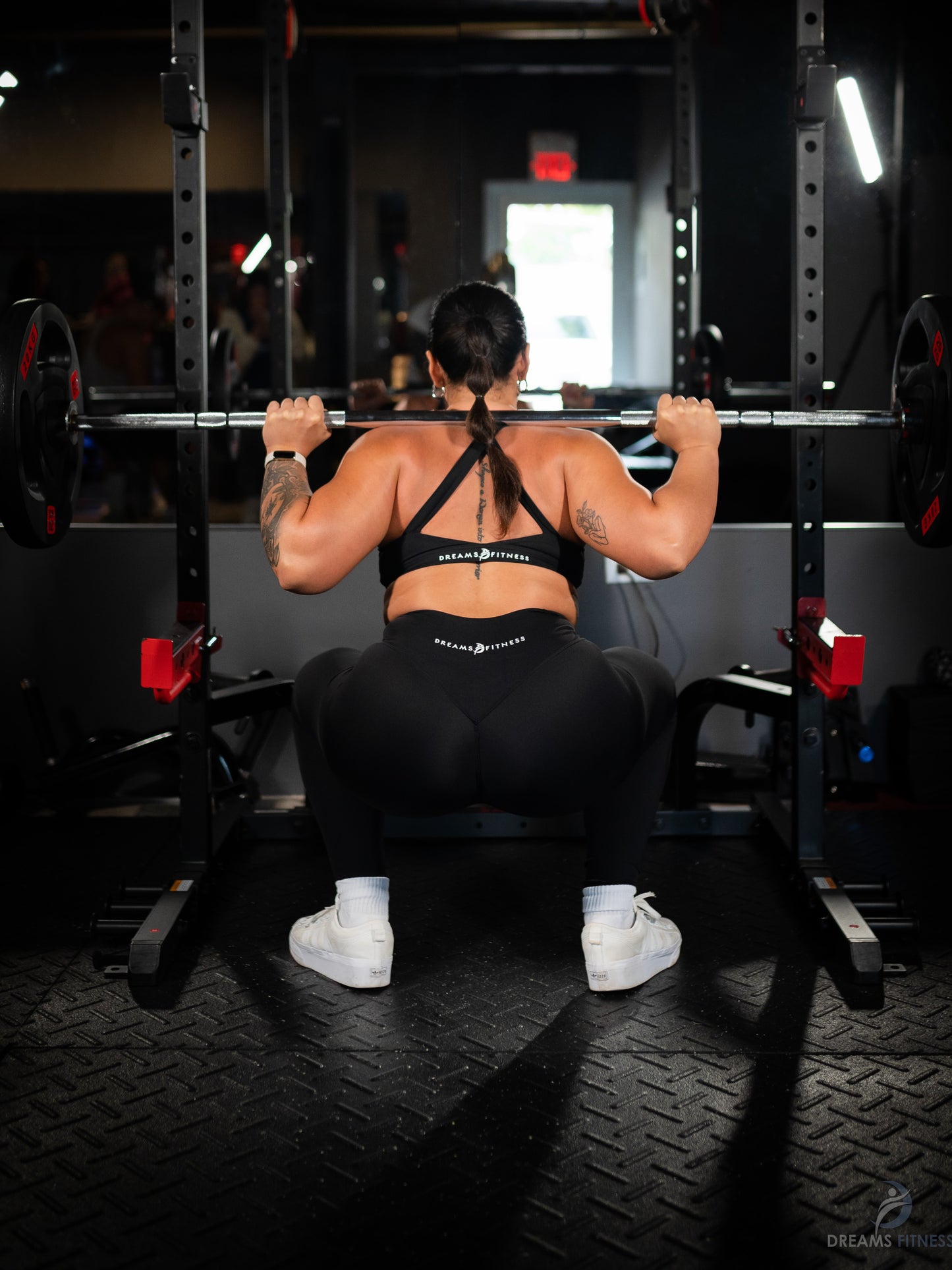 Obsidian Black Wide Strap Sport Bra