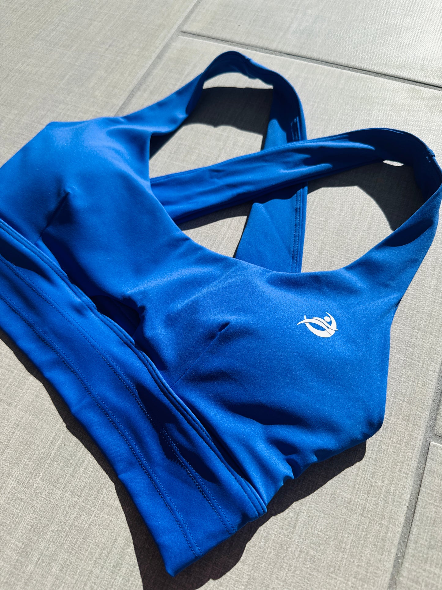 Cobalt Blue Keyhole Sports Bra