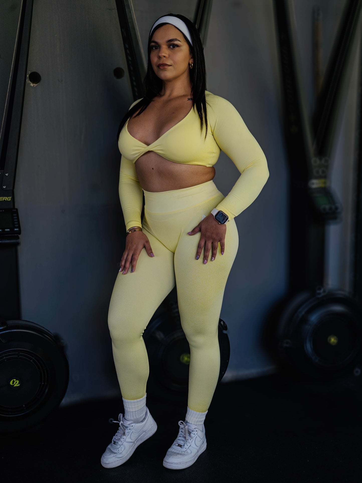 [𝑳𝒊𝒇𝒕𝒊𝒏𝒈] Yellow Hibiscus Leggings