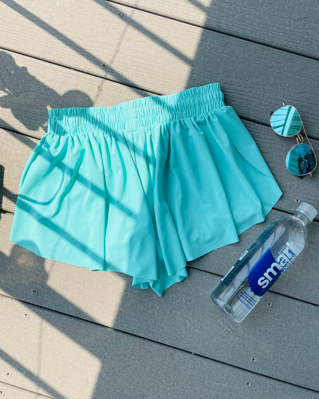 Teal Green Running Shorts All In One
