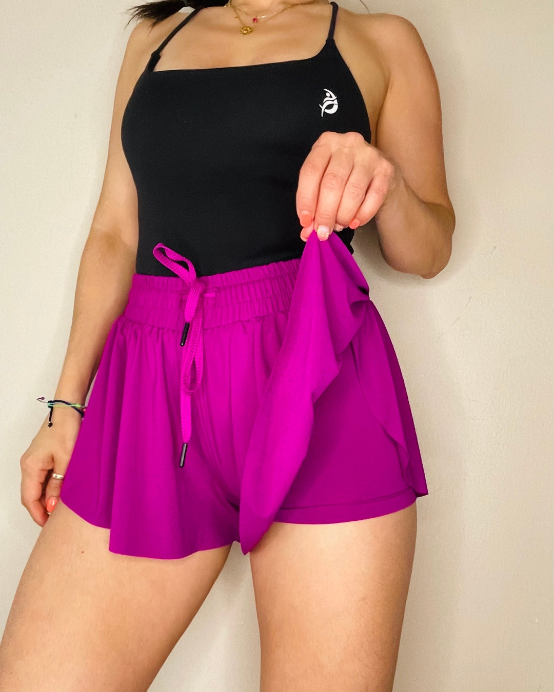 Magenta Running Short All In One